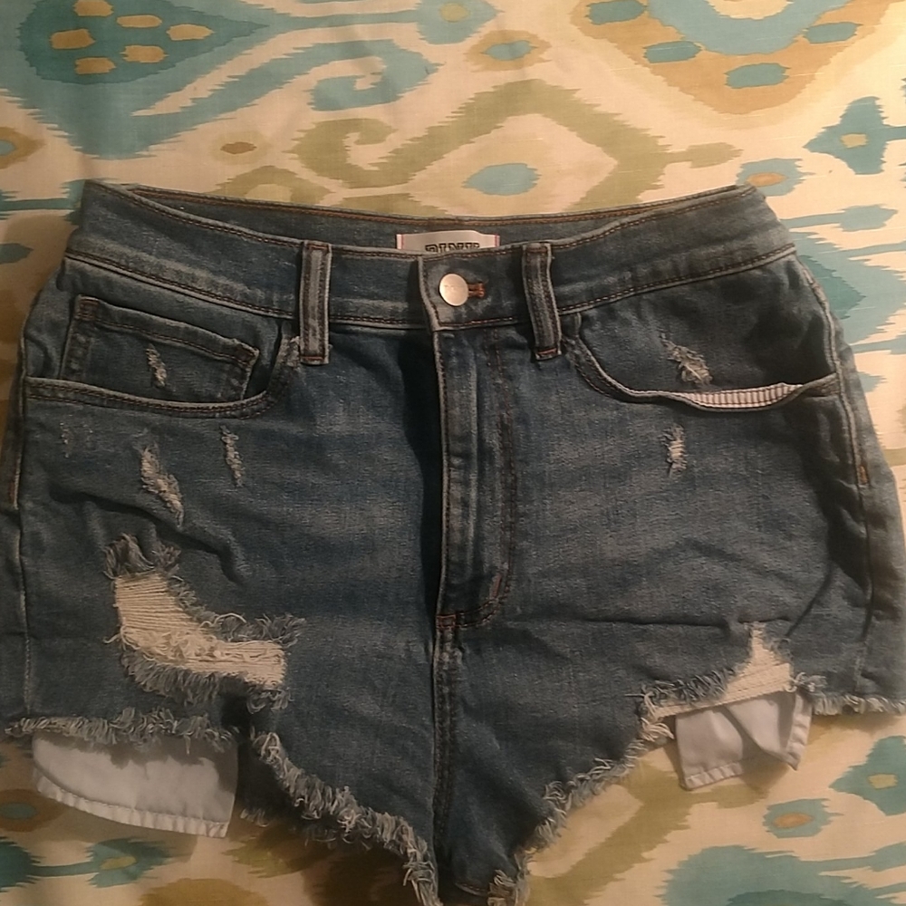 Pink high waisted shorts